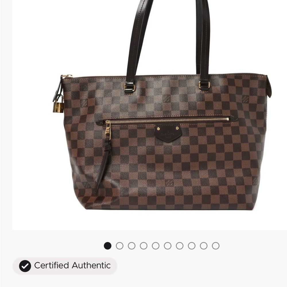 Checkered Brown Tote Bag